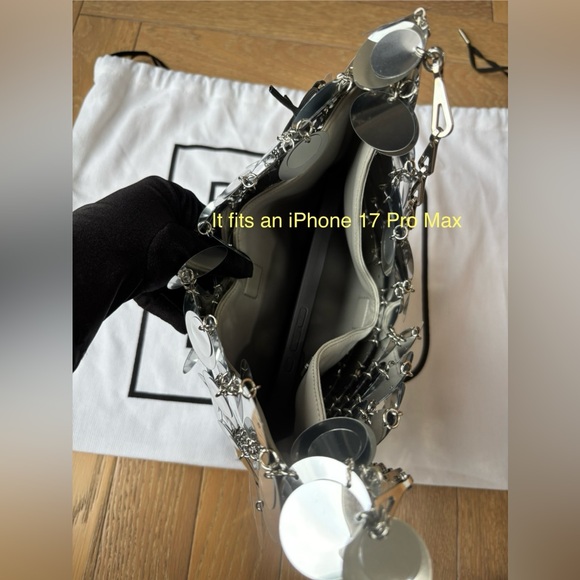 Paco Rabanne Sparkle Heart Shoulder Bag - Picture 8 of 16